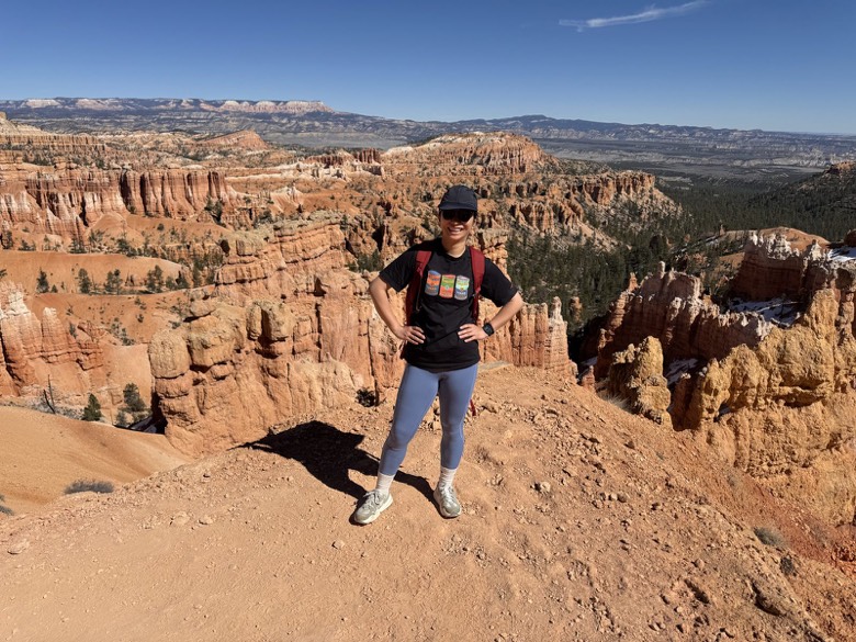 Overlooking the Bryce amphitheater