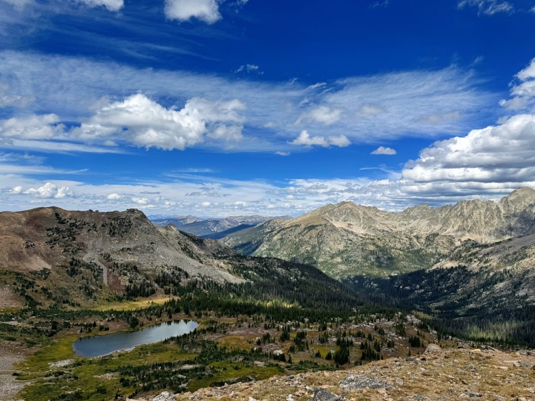 View from the trail to Lake Dorothy